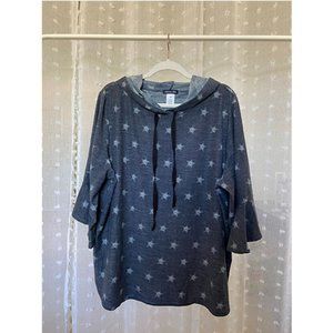 #22 Star Print hoodie - curve size